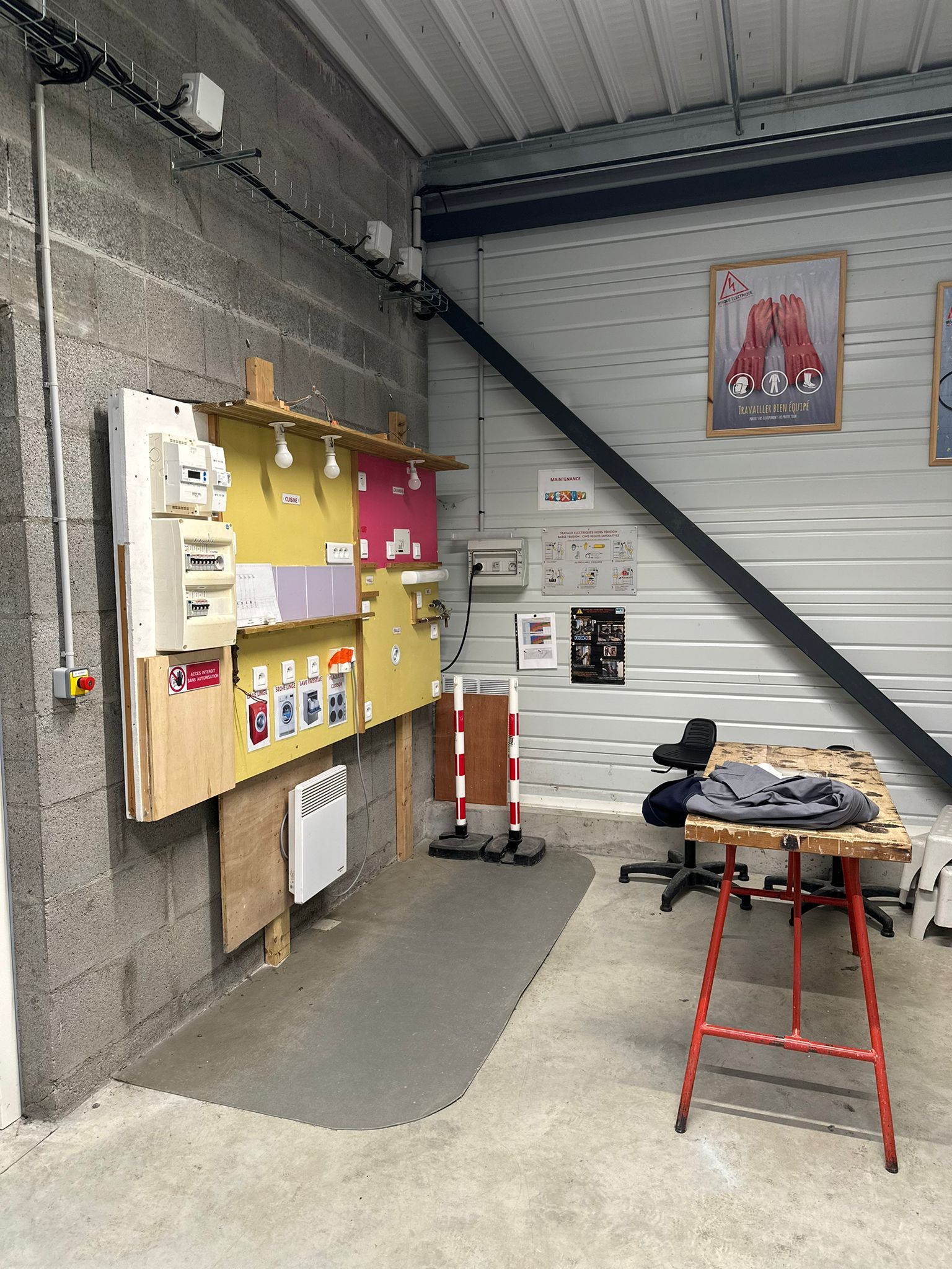 photo de l'atelier de menuiserie